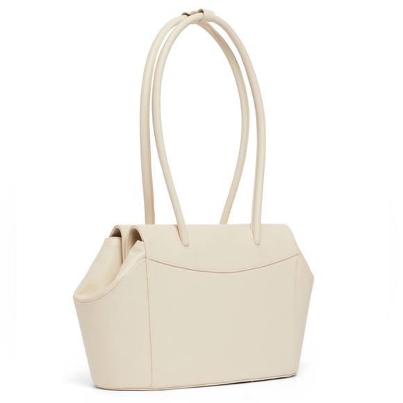 Gu_De Capri Leather Shoulder Tote in Powder with Top Handle MSRP: $475 - Picture 9 of 11